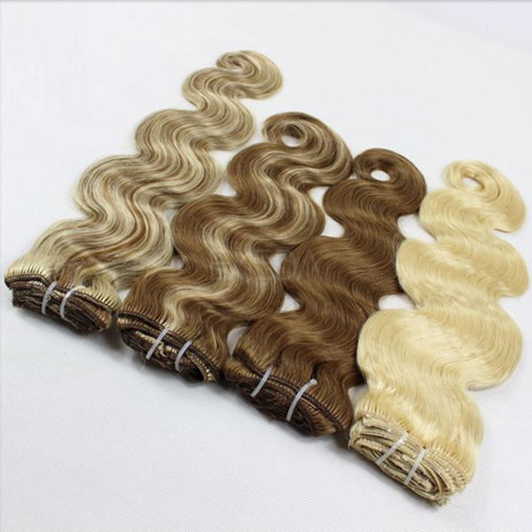  different types of  clip in hair extensions lp124